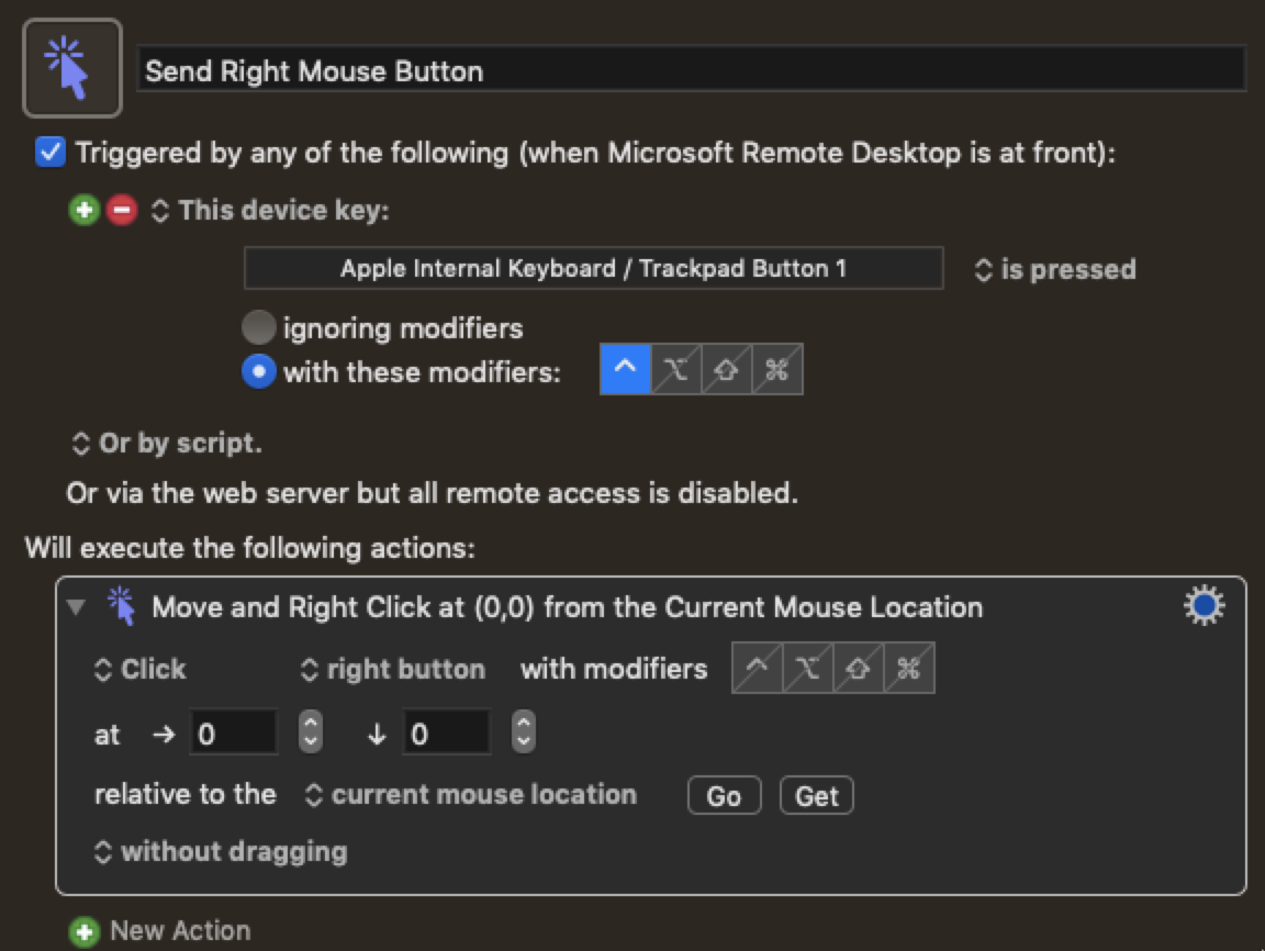 transmit control key in microsoft remote desktop for mac